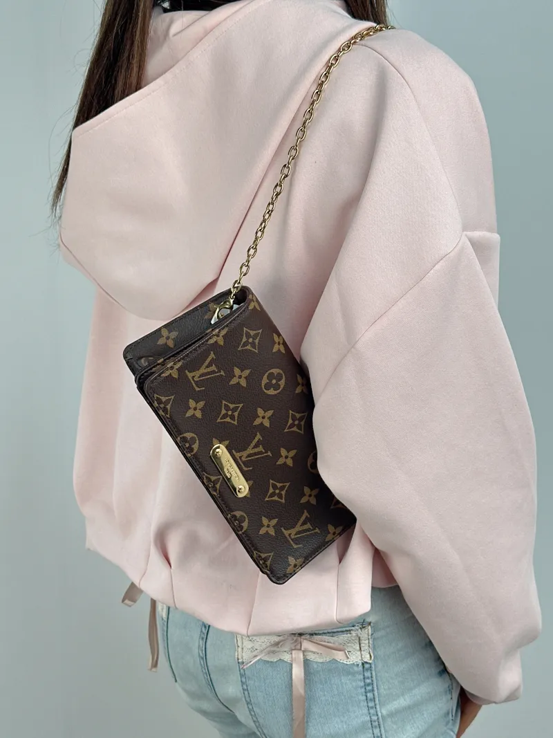 Louis Vuitton Crossbody Bag LILY Chain Bagwoc Monogram PVC One Size 21 × 3.5 × 10.5 cm — on-model view 1 of 2