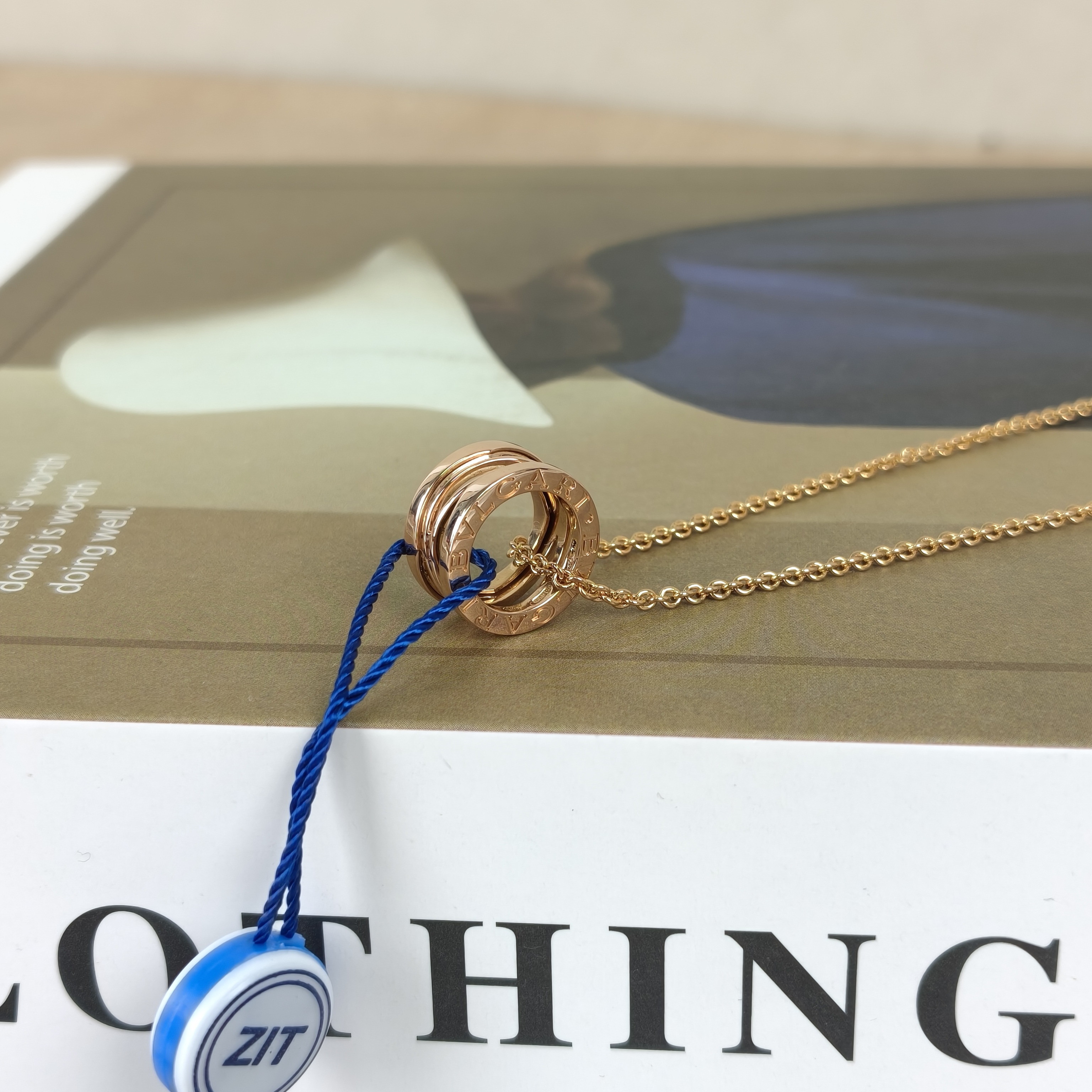 Bvlgari Pendant B.ZERO1Collection Pendant Gold18KY ellow Gold One Size1.5*38-45 — cover view 8 of 9
