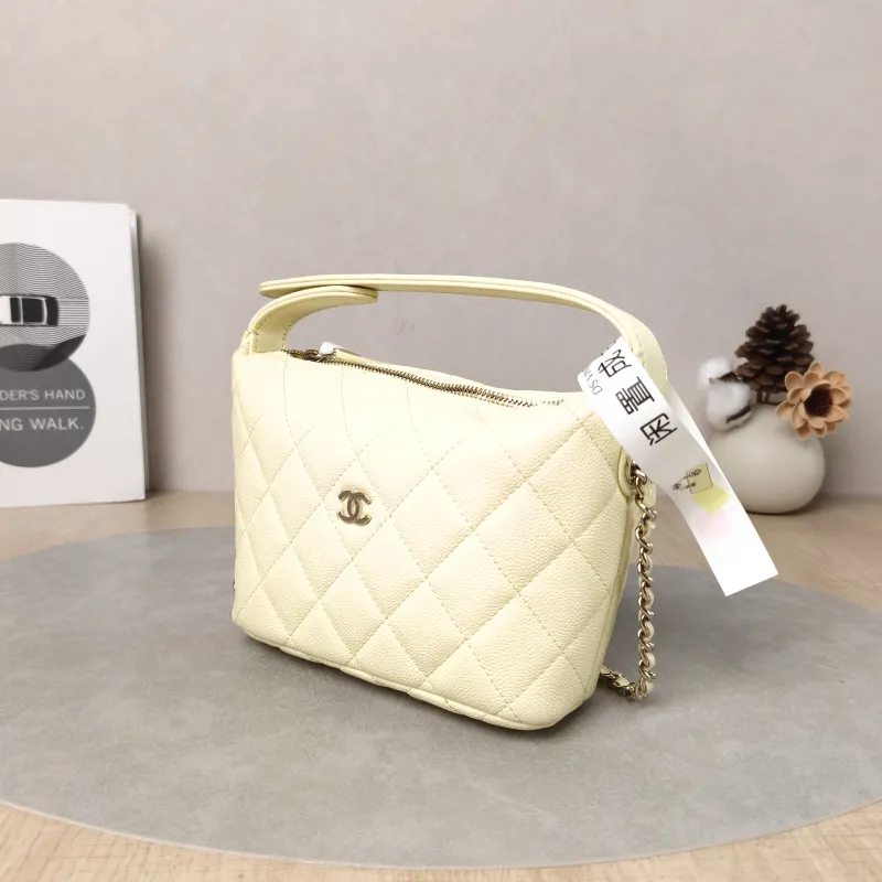 Chanel Crossbody Bag Crossbody Bag Yellow Grained Calfskin One Size21.5 × 7.5 × 19 cm — cover view 6 of 6