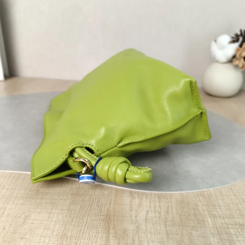LOEWE Crossbody Bag Flamenco Green Calfskin Mini 24 × 9 × 18 cm — detail view 13 of 13