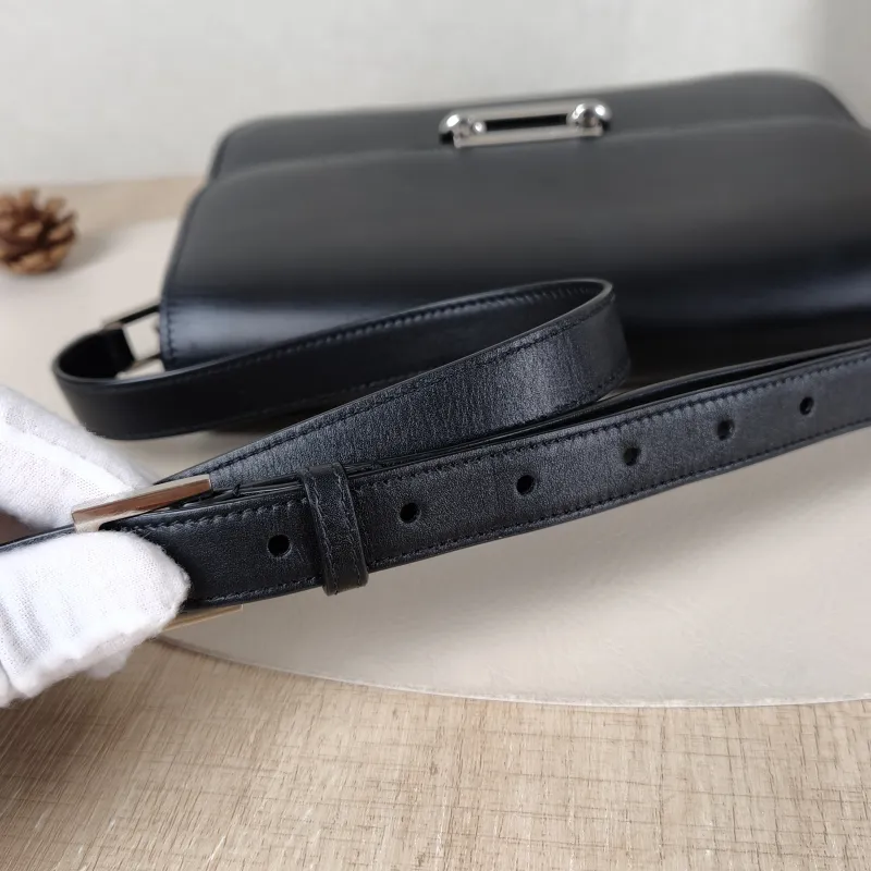 SAINT LAURENT Crossbody Bag LE Pave Shoulder Bag Black Calfskin One Size 24 × 7 × 17 cm — detail view 8 of 11