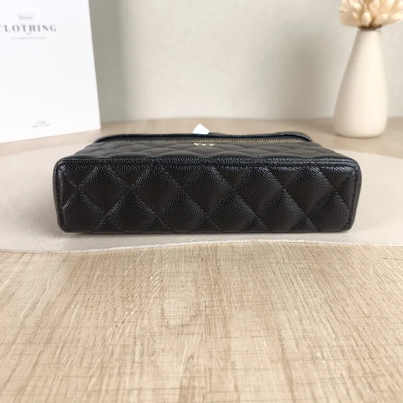 Chanel Crossbody Bag lp Box Bag Top Handle Crossbody Bag Black Grained Calfskin 19.5 × 5 × 12 cm — cover view 5 of 5