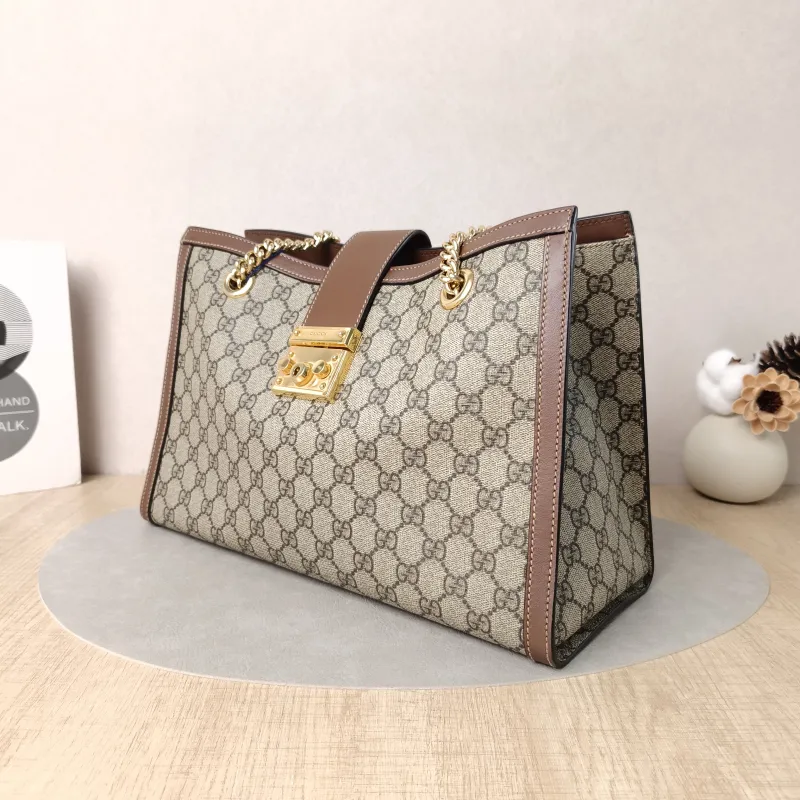 GUCCI Shoulder Bag Padlock Tote Monogram PVC Large35 × 14 × 23.5 cm — cover view 5 of 5