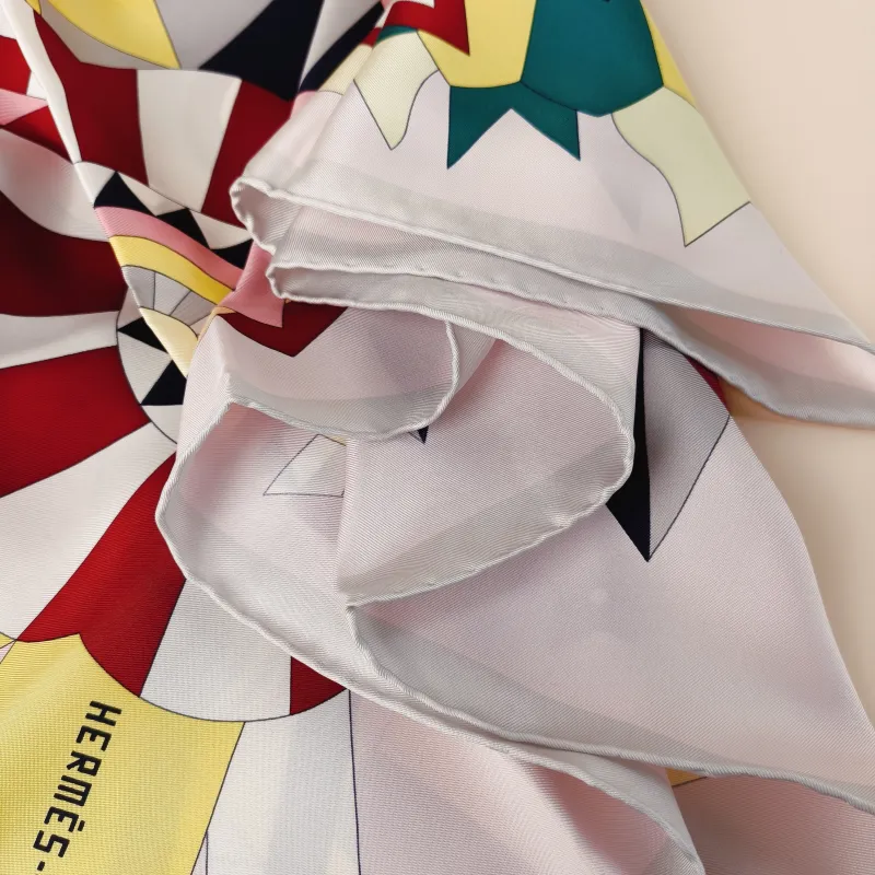 Hermès Pink Yellow Silk 90*90 — cover view 4 of 6