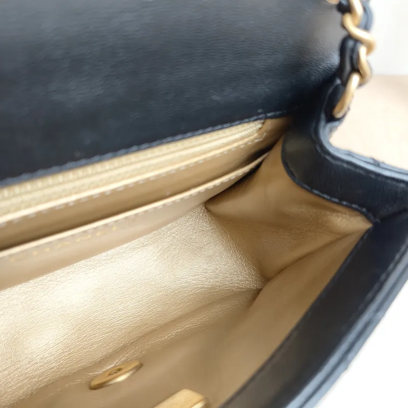Chanel Crossbody Bag Classic Flap Mini CF Mini Black with Gold-Tone Hardware SL ambskinmini17 × 8 × 13.5 cm — detail view 12 of 12