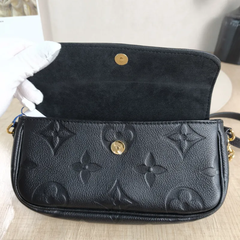 Louis Vuitton Crossbody Bag IVY Black Empreinte Embossed Calfskin Small 23.5 × 4.3 × 12 cm — detail view 6 of 13