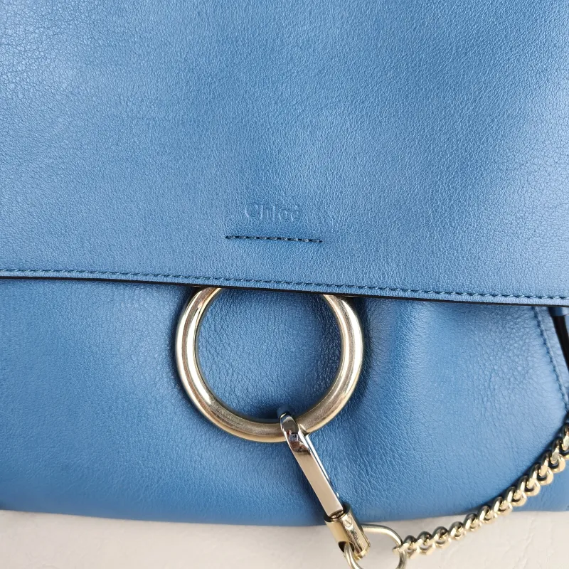 Chloé Crossbody Bag Crossbody Bag Blue Calfskin One Size 33 × 13 × 21 cm — detail view 8 of 12