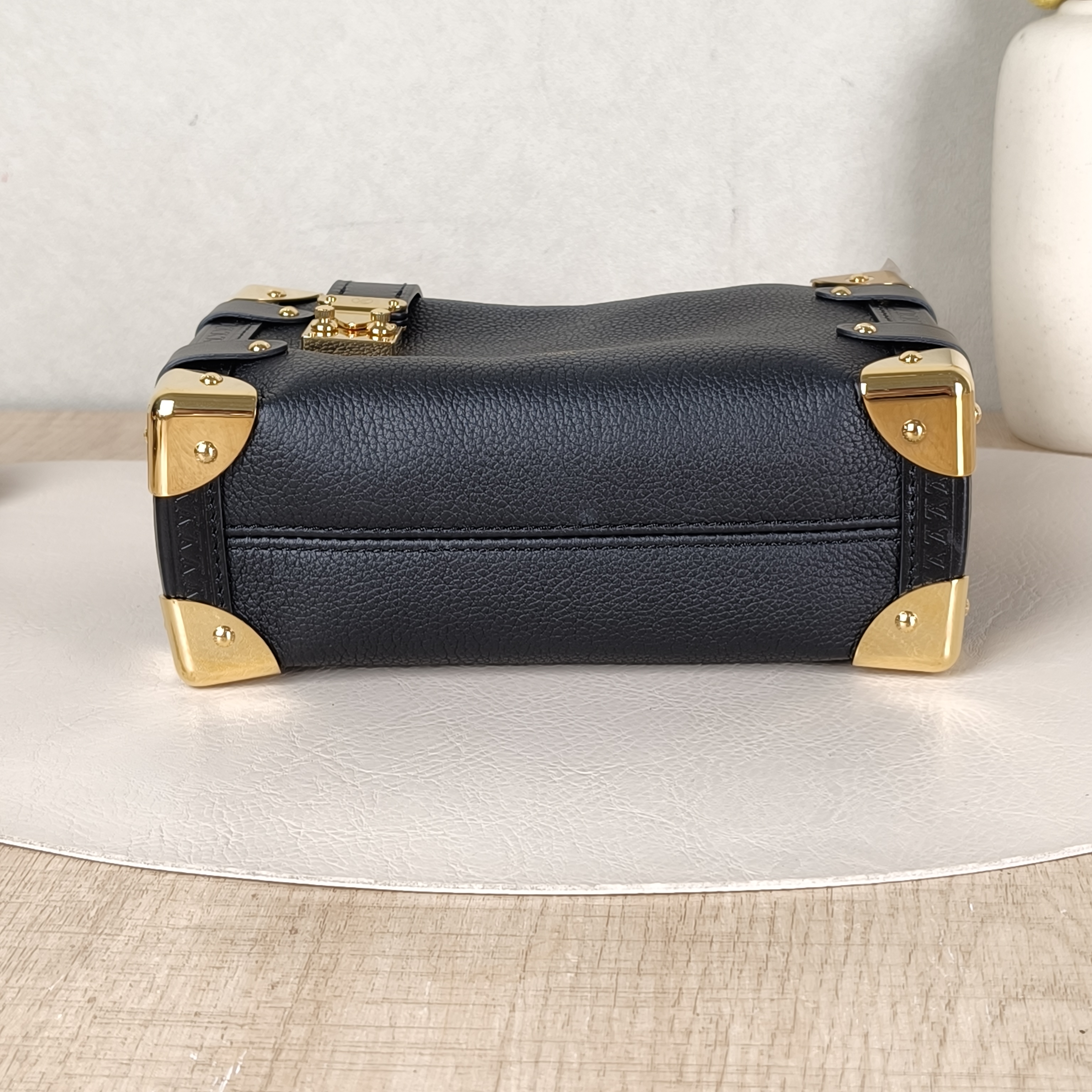 Louis Vuitton Crossbody Bag Side Trunk Box Black Calfskin Small19 × 7.5 × 12.5 cm — cover view 5 of 5