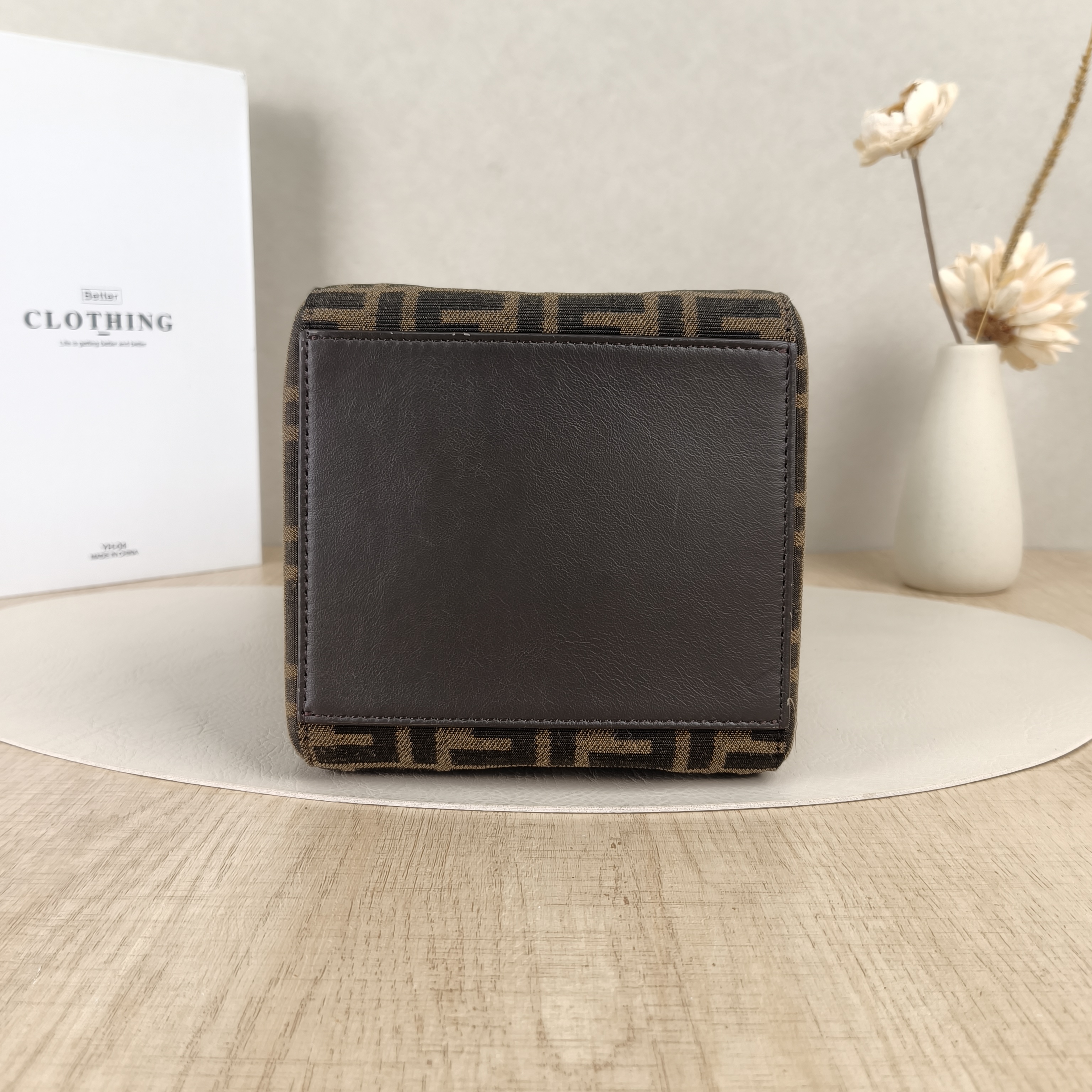 FENDI Crossbody Bagorigami Monogram Calfskinmini18.5 × 15 × 15 cm — cover view 2 of 8