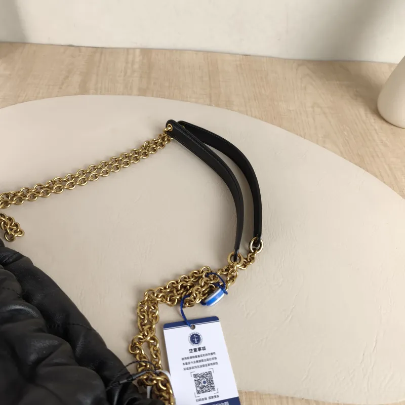 SAINT LAURENT Crossbody Bag JAMIE POCHON Black Lambskin Medium 27 × 3 × 34 cm — detail view 3 of 10