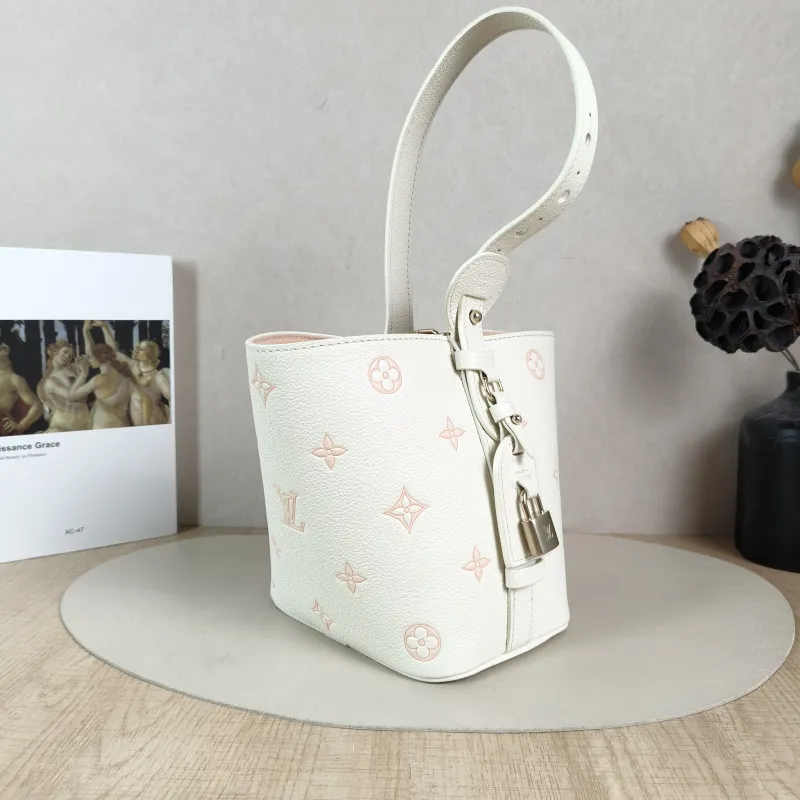 Louis Vuitton Top Handle Bag ALL IN BB White · Pink Calfskin BB16 × 12 × 18 cm — cover view 2 of 5