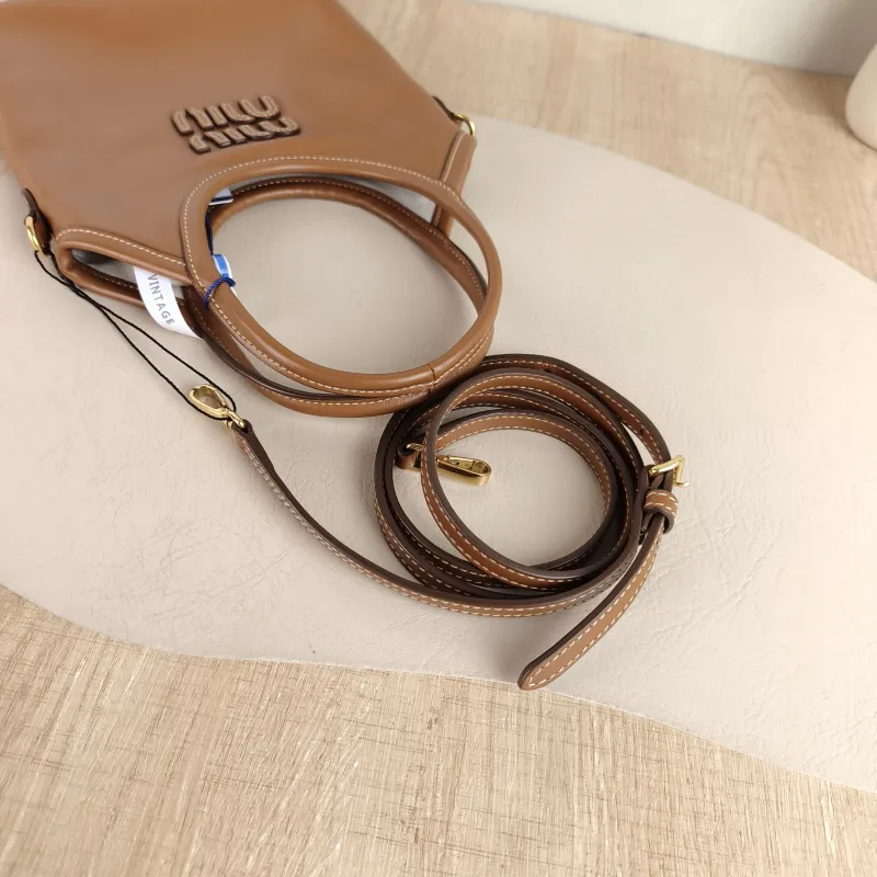 Miumiu Shoulder Bag IVY Tote Shopping Tote CC alfskin Mini 20*24 — detail view 6 of 10
