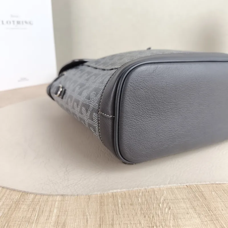GOYARD Crossbody Bag ALPIN Backpack Grey PVC Mini 19 × 9.5 × 23 cm — detail view 10 of 10