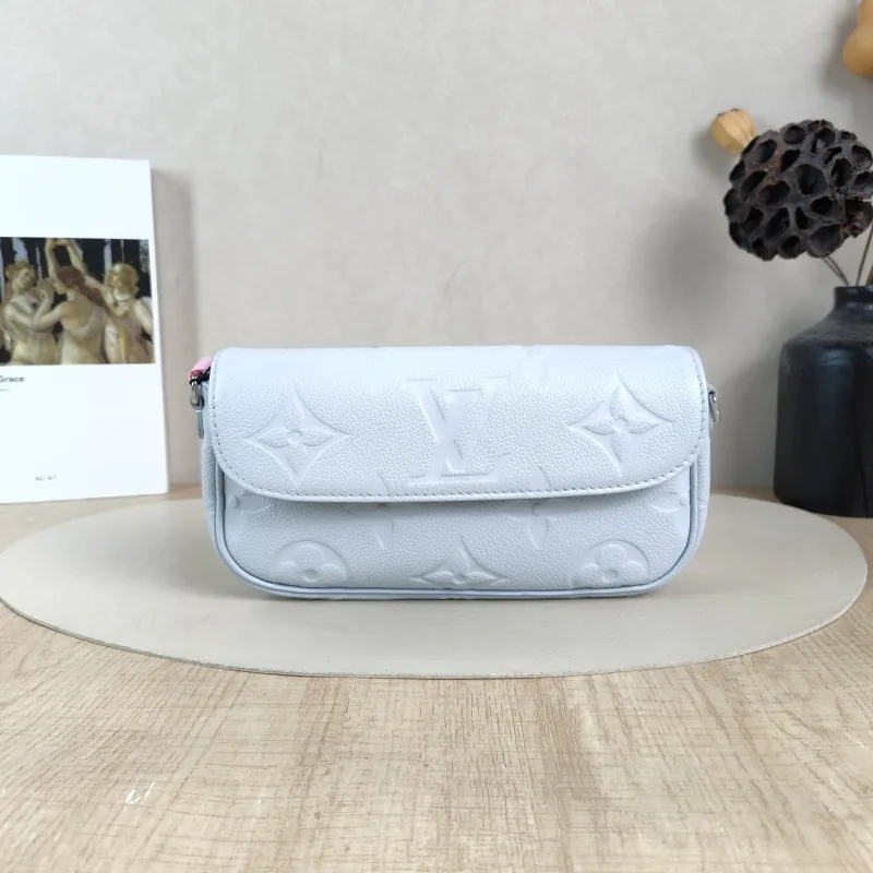 Louis Vuitton Crossbody Bag IVY Blue Empreinte Embossed Calfskin Small 23.5 × 4.3 × 12 cm