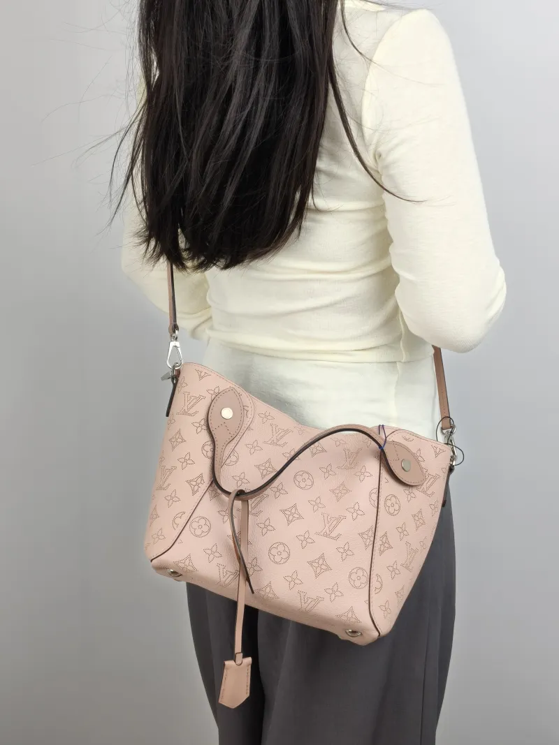 Louis Vuitton Shoulder Bag Hina Pink Calfskin Small 23 × 13 × 21 cm — on-model view 2 of 2