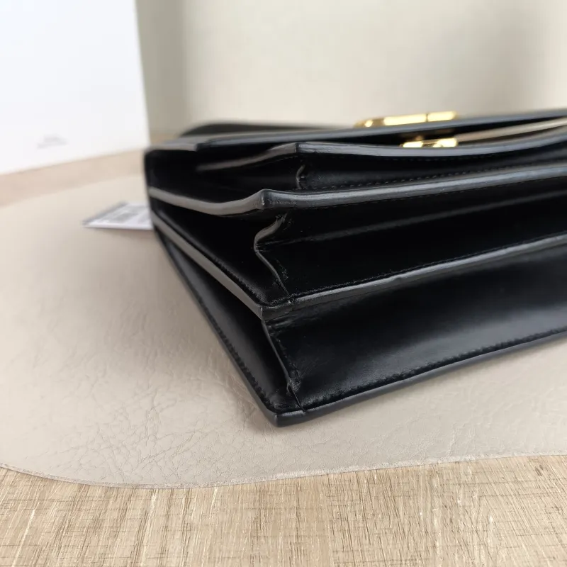 BALENCIAGA Crossbody Bag Crossbody Bag Black Calfskin 19.5 × 8 × 16 cm — detail view 2 of 11