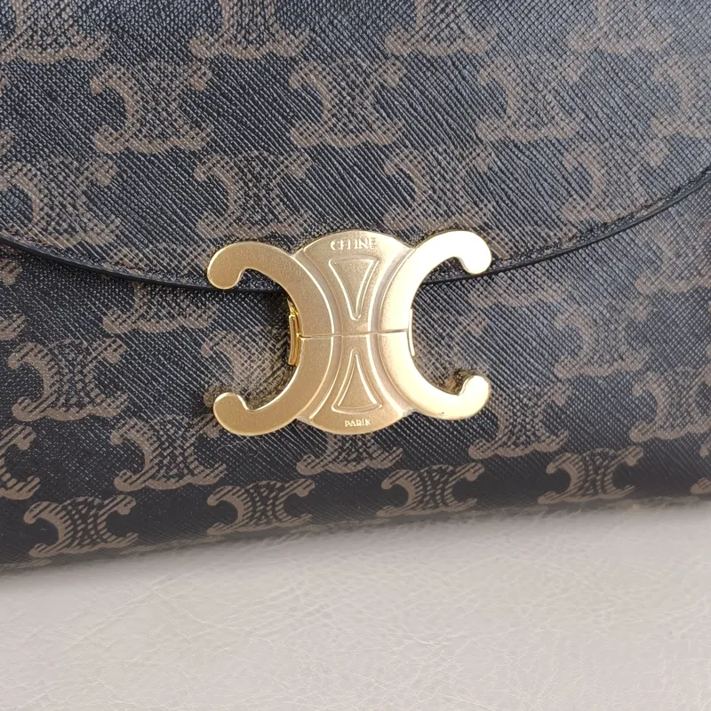 CELINE Top Handle Bag TEEN NINO Top Handle Bag Monogram PVC Small 20 × 8 × 13 cm — detail view 14 of 14