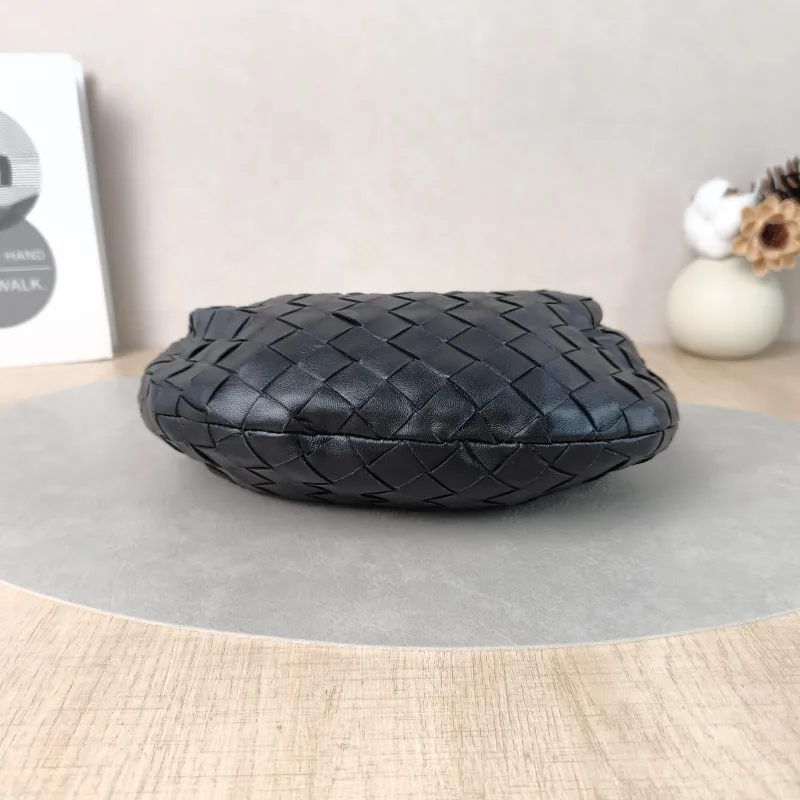 Bottega Veneta Top Handle Bag Jodie Black Lambskin Mini 28 × 8 × 23 cm — cover view 3 of 5