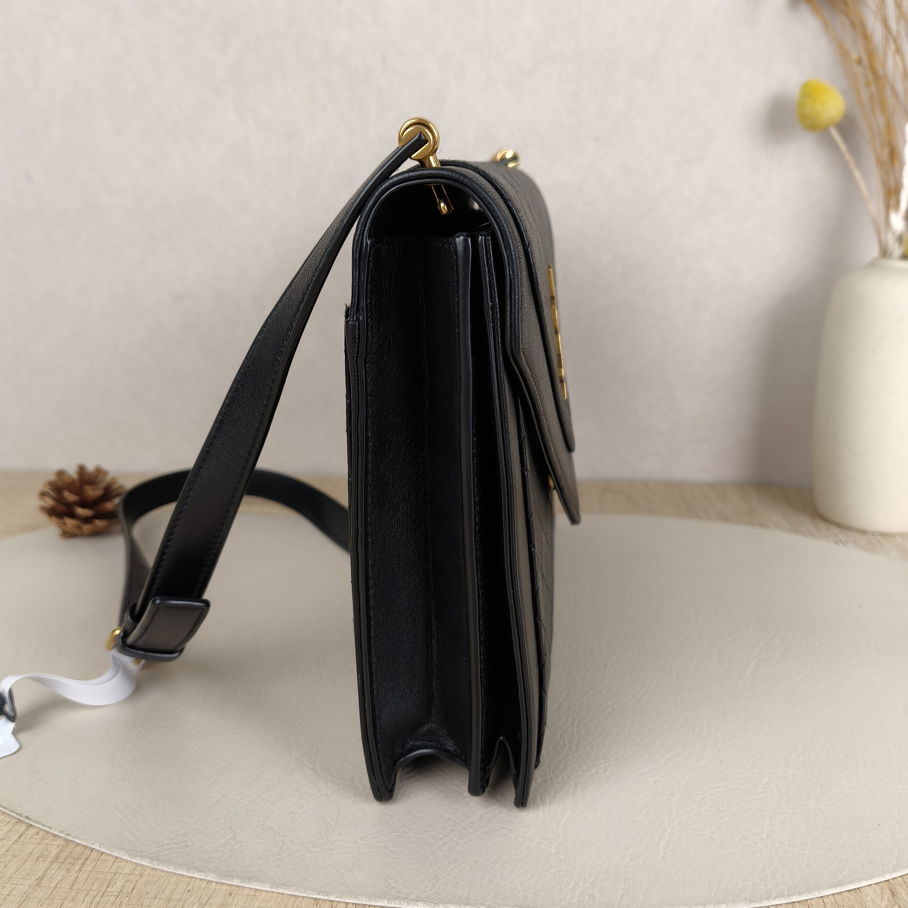 SAINT LAURENT gaby Shoulder Bag Black Lambskin · 26.5 × 3 × 8 cm — cover view 8 of 8