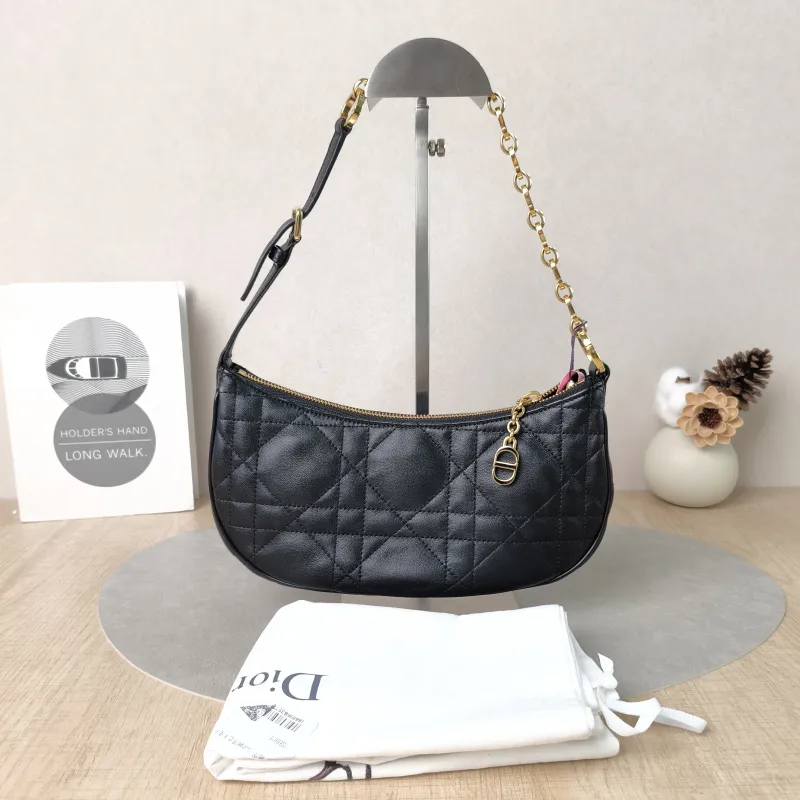 DIOR Shoulder Bag CD Lounge Black Lambskin One Size26 × 5.5 × 15 cm — cover view 3 of 6