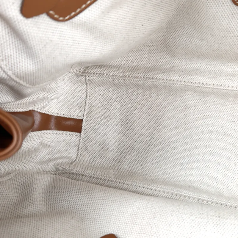 Miumiu Top Handle Bag Beau Colorblock Canvas · Calfskin Large 34 × 10 × 23 cm — detail view 6 of 11