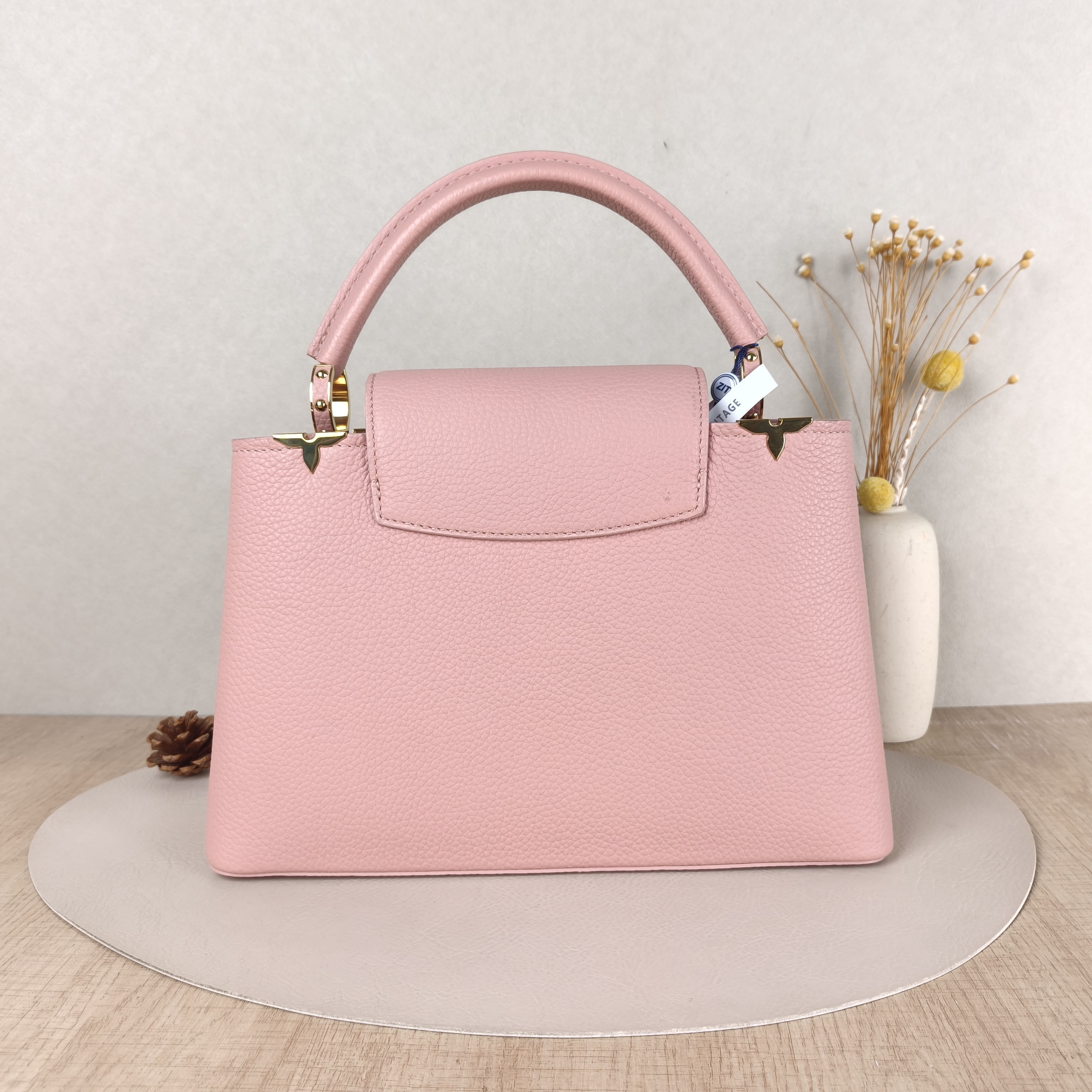 Louis Vuitton Top Handle Bag Capucines Pink Calfskin Medium31.5 × 11 × 20 cm — cover view 3 of 5