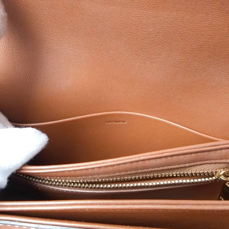 CELINE Crossbody Bag Teen Triomphe Monogram PVC Small 18.5 × 7 × 13.5 cm — detail view 11 of 12