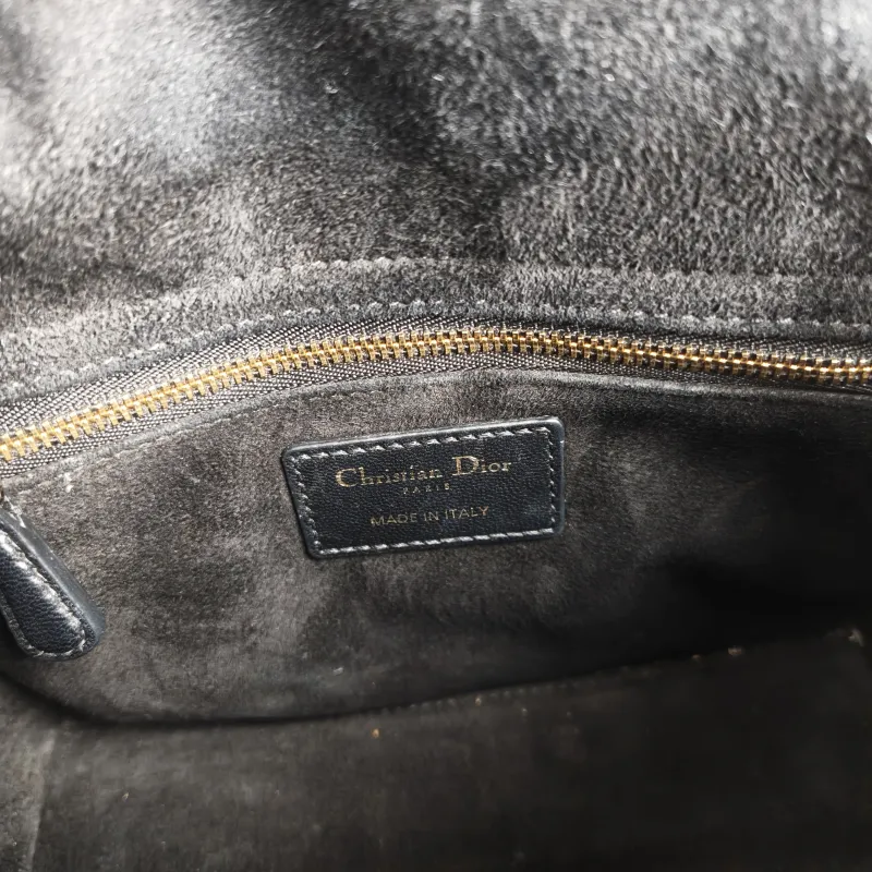 DIOR Top Handle Bag Lady Lady Dior Bag Black SL ambskin Small 20 × 8 × 18 cm — detail view 7 of 11