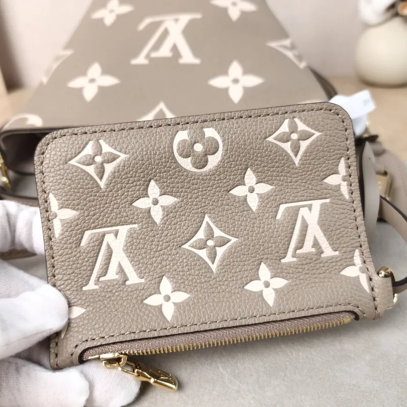 Louis Vuitton Top Handle Bag ALL IN BB · White Empreinte Embossed Calfskin BB 16 × 12 × 18 cm — detail view 1 of 14