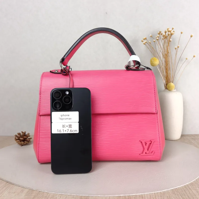 Louis Vuitton Crossbody Bag CLUNY Red Calfskin BB 28 × 10 × 20 cm — cover view 5 of 5