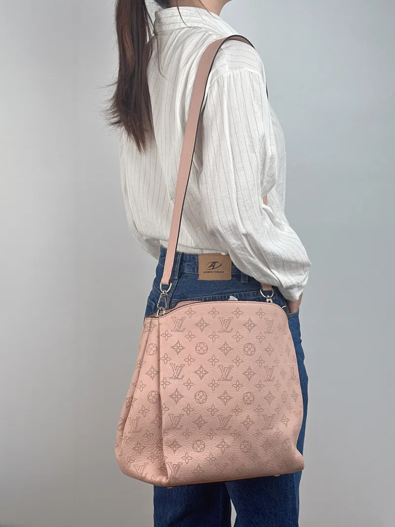 Louis Vuitton Crossbody Bag Babylone Calfskin Large 37 × 18 × 31 cm — on-model view 2 of 3