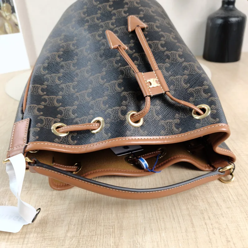 CELINE Crossbody Bag CLARA Monogram PVC Medium 20 × 20 × 24 cm — detail view 2 of 12