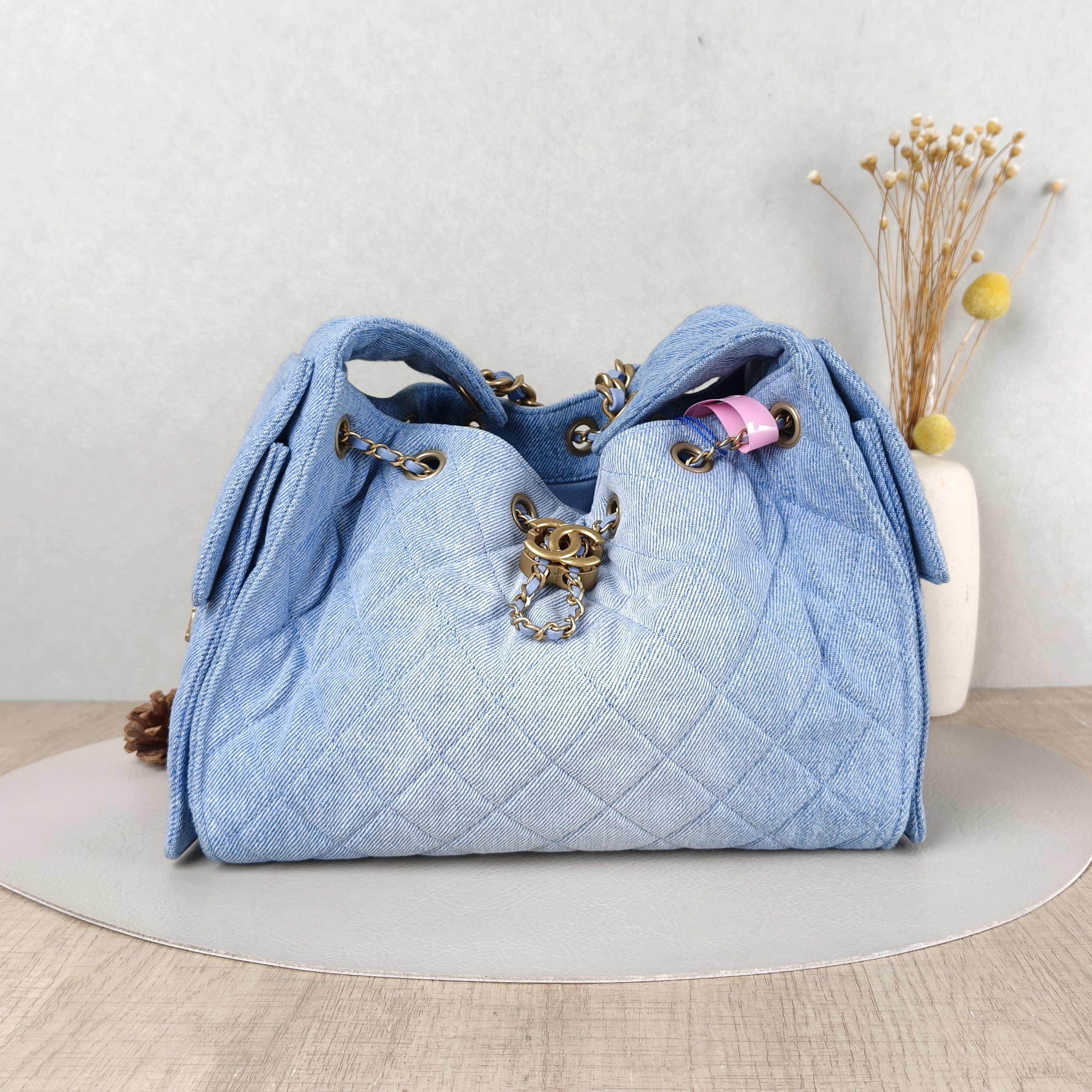 Chanel Shoulder Bag25Bag Blue Small26 × 14 × 30 cm