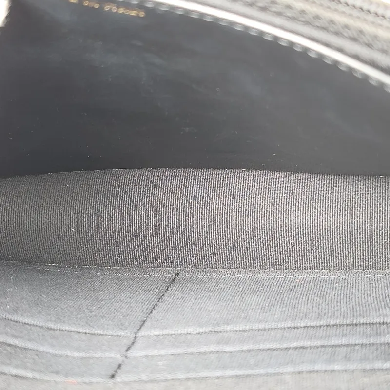 Chanel Crossbody Bag Classic Flap WOC CF WOCWOC Bag Woven c Black Calfskin One Size 19.2 × 3.5 × 12.3 cm — detail view 9 of 12