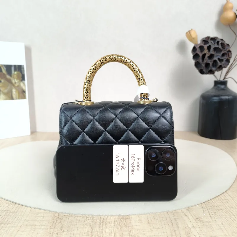 Chanel Top Handle Bag22a Coco HandleBlack CC alfskinmini19 × 9 × 13 cm — cover view 5 of 5