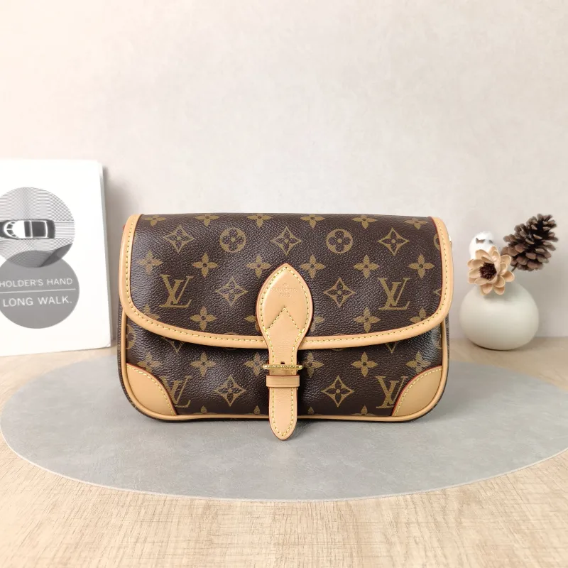 Louis Vuitton Crossbody Bag Diane Baguette Bag Shoulder Strap PVC Small24 × 9 × 15 cm