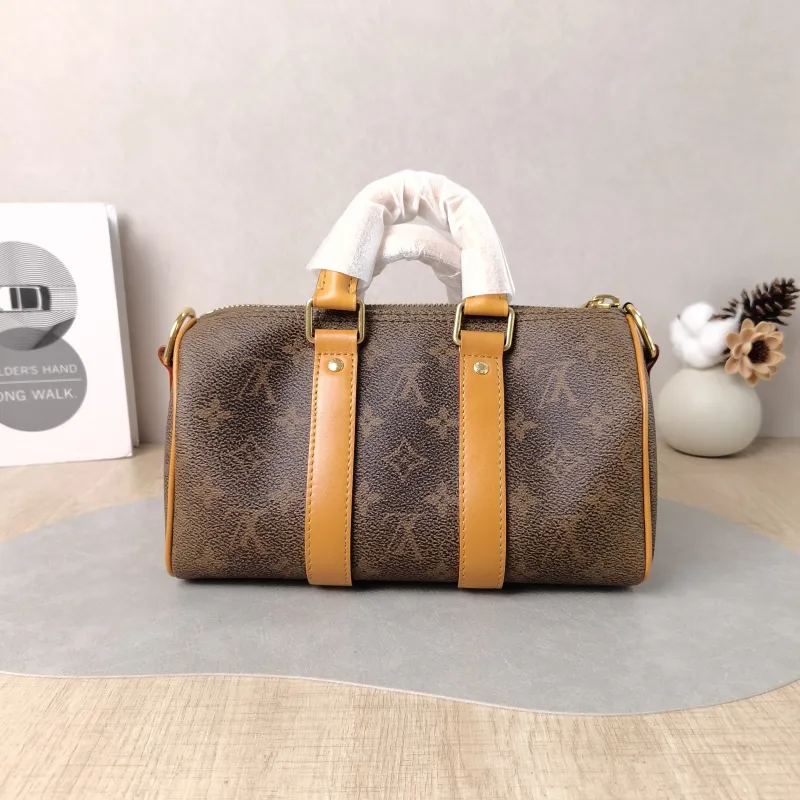 Louis Vuitton Crossbody Bag Keepall 25 Edition Brown PVC Medium 25 × 11 × 15 cm — cover view 4 of 6