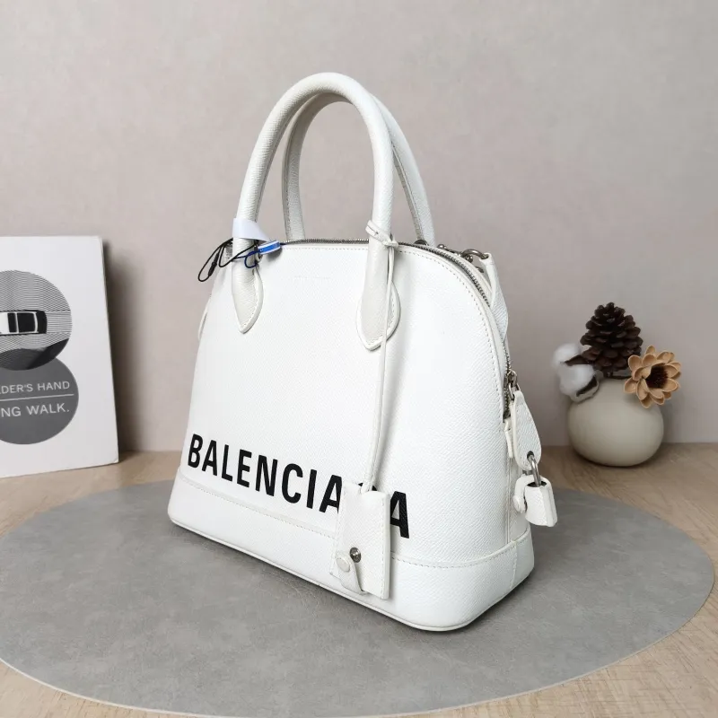 BALENCIAGA Top Handle Bag Ville Dome Bag White Calfskin Small26 × 11 × 22 cm — cover view 5 of 5