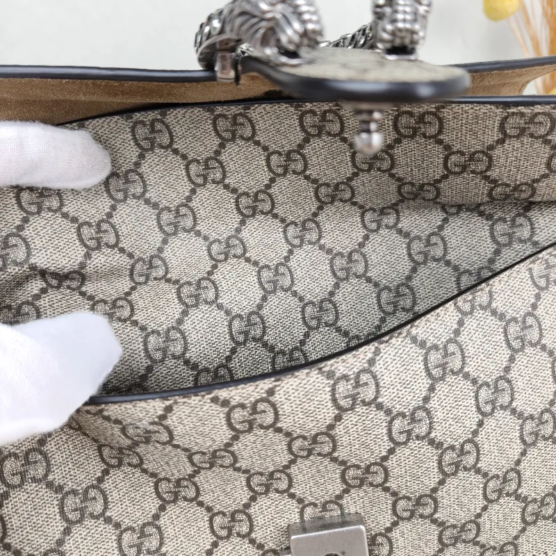 GUCCI Shoulder Bag Dionysus Monogram PVC Small 25 × 7 × 13.5 cm — detail view 2 of 14