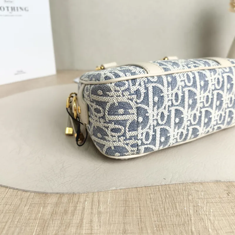 DIOR Top Handle Bag D-Vibe East-West Bowling Bag Blue mini20.5 × 7 × 12 cm — detail view 5 of 11