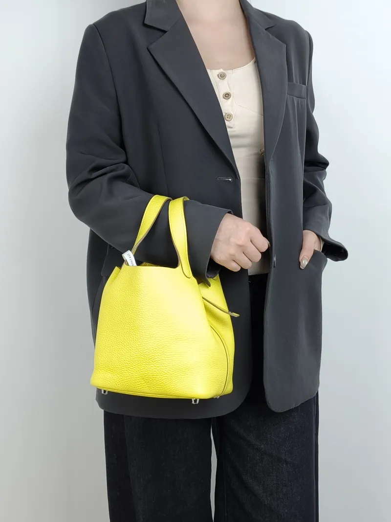 Hermès Top Handle Bag Picotin Lock 18 18 9R TC Calfskin Small 18 × 13 × 18 cm Y — on-model view 1 of 2