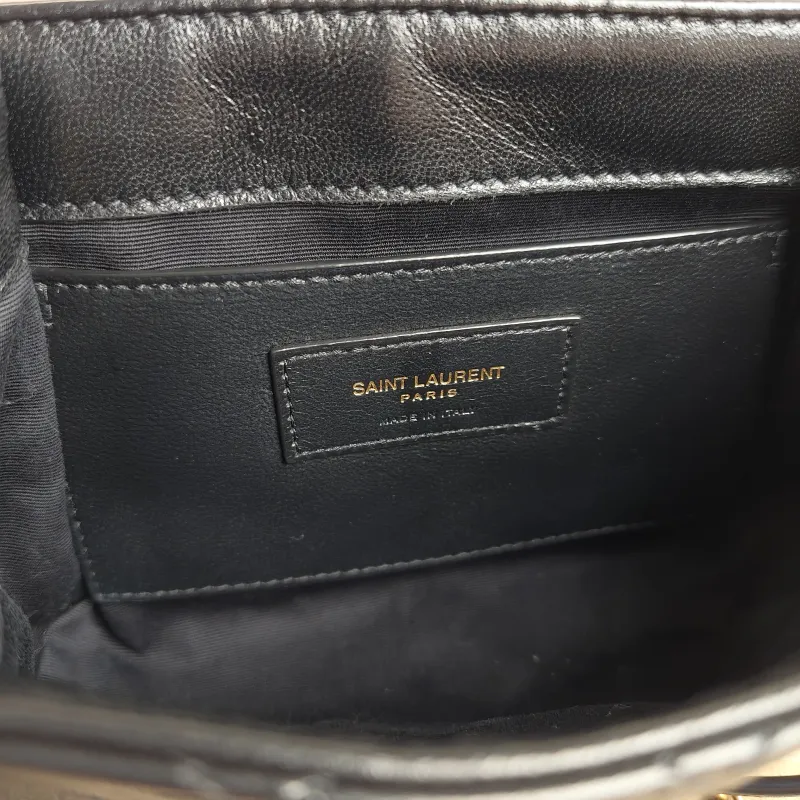 SAINT LAURENT Crossbody Bag NOLITA Black SL ambskinmini18 × 6 × 13 cm — detail view 9 of 10