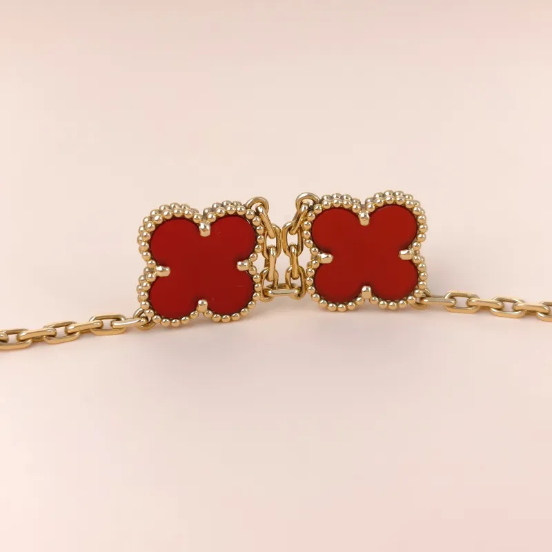 Van Cleef & Arpels Bracelet Alhambra Alhambra Collection Five-Motif Bracelet 18KY ellow Gold Vintage Small19cm — cover view 7 of 8