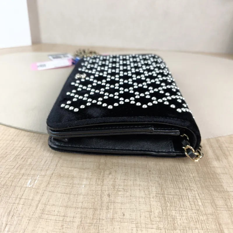 Chanel Crossbody Bag CF Pearl WOC Black Mini 19.2 × 3.5 × 12.3 cm 24 — detail view 11 of 13