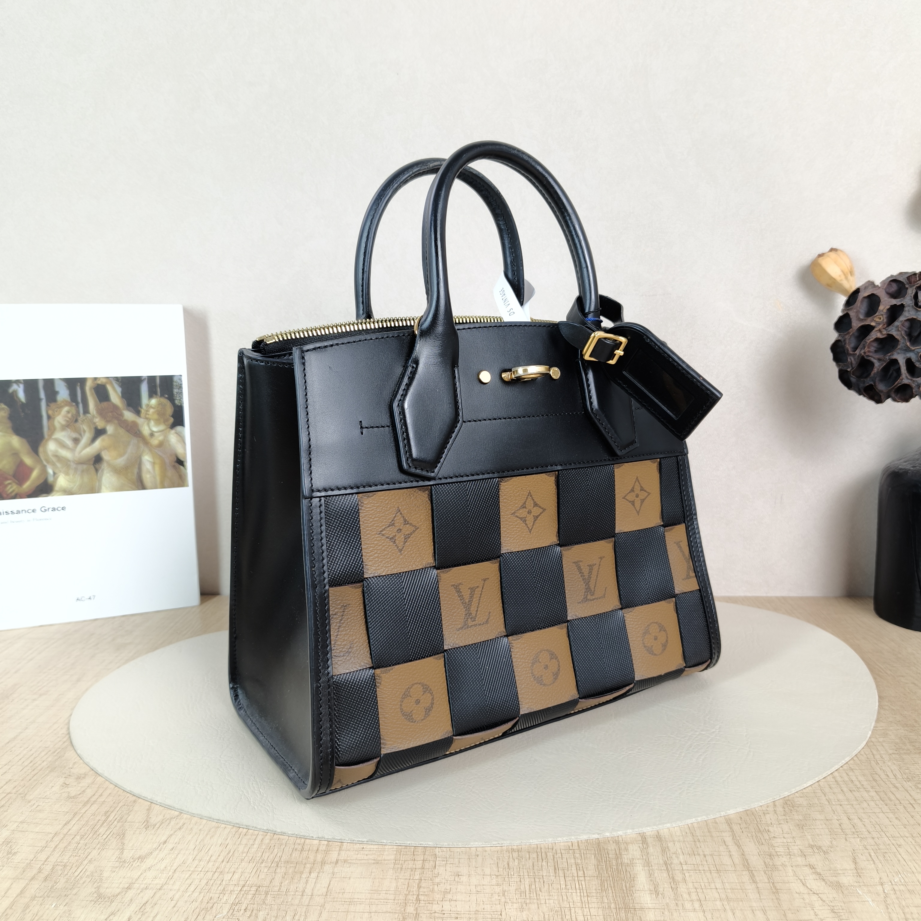 Louis Vuitton Top Handle Bag CITY STEAMER Shoulder Bag Colorblock PVC Small26 × 10 × 23 cm — cover view 4 of 5