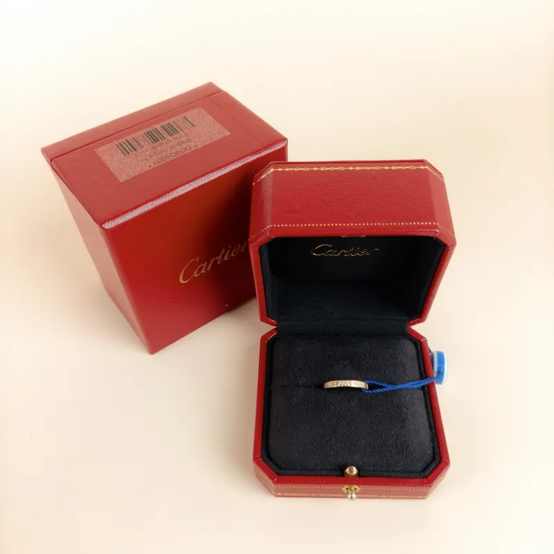 CARTIER Ring Love Yellow Gold 18KY ellow Gold Diamond Mini 50 — cover view 7 of 8