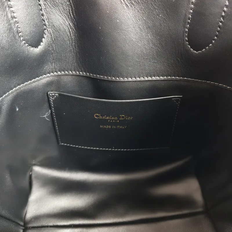 DIOR Shoulder Bag TOUJOURS Edition Black Calfskin Small 18.5 × 12 × 18.5 cm — detail view 10 of 12