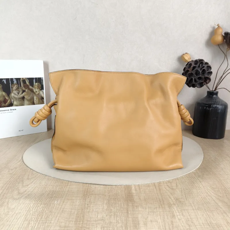 LOEWE Crossbody Bag Flamenco Yellow Calfskin Medium 30 × 10.5 × 24.5 cm — cover view 5 of 6
