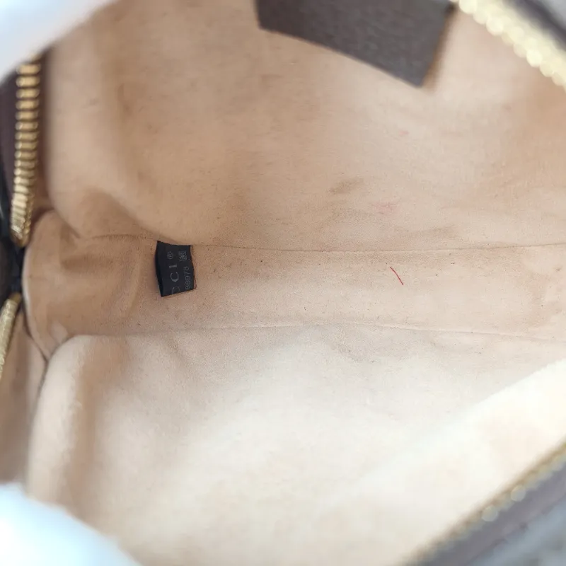 GUCCI Crossbody Bag Ophidia GG Round Bag Monogram PV Cmini18 × 4.5 × 18 cm — detail view 9 of 9