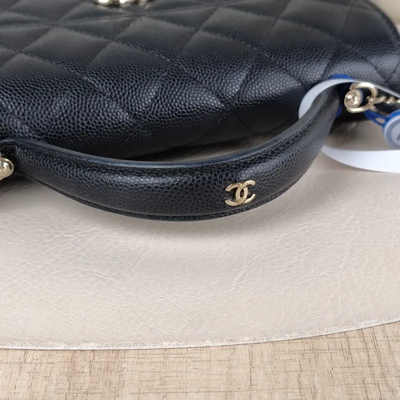 Chanel Backpack Backpack Black Grained Calfskin One Size 18.2 × 4 × 14 cm — detail view 4 of 13